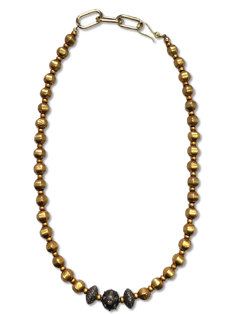 Buy Palmonas 18K Gold Plated Beaded Chain Necklace for Women online