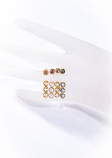 14 K Matte Gold Ring w/ Pink Sapphire (1.30 C) #5032-Rings-Gretchen Ventura