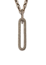 Vintage Sterling Chain & Diamond Clasp w/ Rockstar Collection 12 #9292-Necklaces-Gretchen Ventura