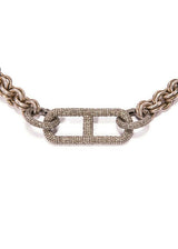 Vintage Sterling Chain & Diamond Clasps w/ Rockstar Collection 14 #9293-Necklaces-Gretchen Ventura