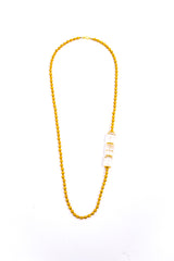 20K Gold over Wax & Solid 18K Gold Beads w/ Hand Carved Quartz Crystals & 20K Gold Discs & Clasp (36") #9506-Necklaces-Gretchen Ventura