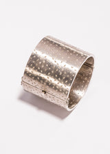 Matte Sterling & Pave Diamond Cuff #2759-Bracelets-Gretchen Ventura