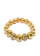 Rose Cut & Gold Beads w/ 22K Gold Hill Tribe Beads #2814-Bracelets-Gretchen Ventura