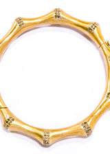 Gold Vermeil over Sterling Silver & Diamond Cuff #2904-Bracelets-Gretchen Ventura
