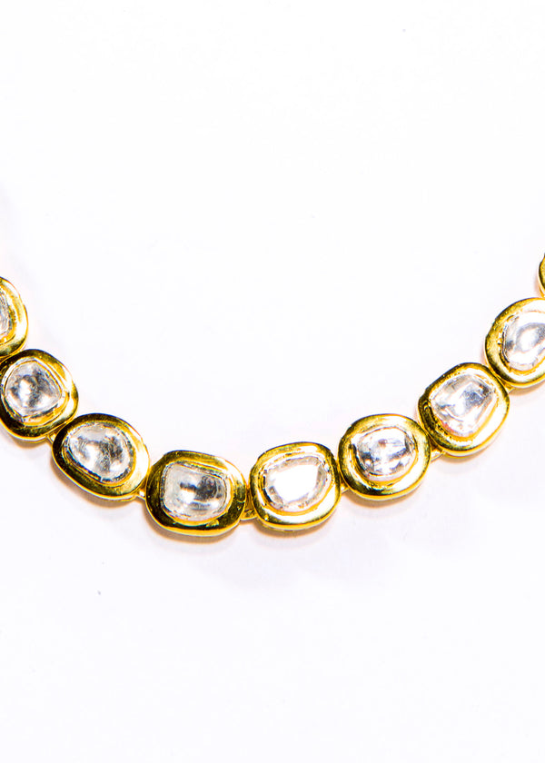 Rose Cut Diamond (4.84C) Gold Vermeil over Sterling (54.4g) #9551-Necklaces-Gretchen Ventura