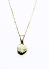 Sterling & Single Rose Cut Diamond-Necklaces-Gretchen Ventura